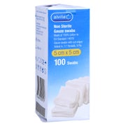 Produktabbildung: Alvita Mullkompressen Unsteril 5x5 cm 100 St