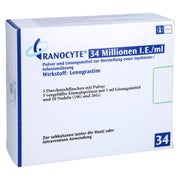 GRANOCYTE 34 Mio.I.E./ml P.u.LM H.Inj./Inf.-L.Spr. 5 St