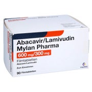ABACAVIR/Lamivudin Mylan Pharma 600 mg/300 mg FTA 90 St
