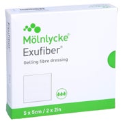 Exufiber 5x5 cm Gel-Faserverband 10 St