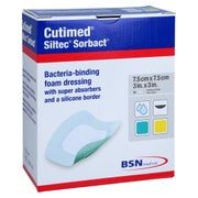 Cutimed Siltec Sorbact PU-Verb.7,5x7,5 c 10 St