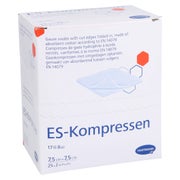Produktabbildung: Es-kompressen Steril 7,5x7,5 cm 8fach 25X2 St