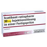 ICATIBANT-ratiopharm 30 mg Inj.-Lsg.i.e.Fertigspr. 3 St