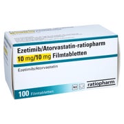 EZETIMIB/Atorvastatin-ratiopharm 10 mg/10 mg FTA 100 St