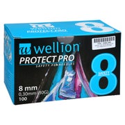 Wellion Protect Pro Safety Pen-needles 30 G 8 Mm 100 St