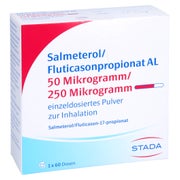 SALMETEROL/Fluticasonpropionat AL 50µg/250µg STADA 1X60 St