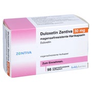 DULOXETIN Zentiva 30 mg magensaftres.Hartkapseln 98 St