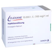 CLEXANE 10.000 I.E. 100mg/ml Inj.-Lsg.i.e.F.-Sp. 24 St