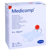 Medicomp Vlieskomp.steril 10x10 cm 4lagi 25X2 St