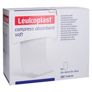Leukoplast Compress Absorbent Soft Unste.20x40cm 50 St