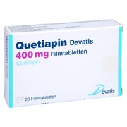 Quetiapin Devatis 400 mg Filmtabletten 20 St