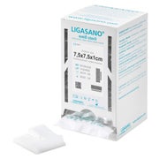 Ligasano weiß Schlitzkompresse 1x7,5x7,5 20 St