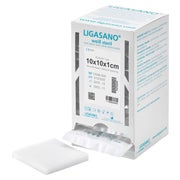 Ligasano weiß Verband 1x10x10 cm steril 20 St