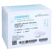 Ligasano weiß Verband rund Drm.5 cm ster 10 St