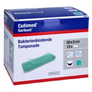 Cutimed Sorbact Tamponaden 2x50 cm 24 St