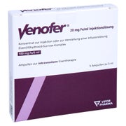 VENOFER 20 mg Fe/ml Injektionslösung Ampullen 5X5 ml