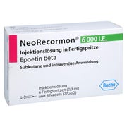 NEORECORMON 6.000 I.E. Injekt.-Lsg.i.e.Fertigspr. 6 St
