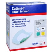 Cutimed Siltec Sorbact Pu-verb.7,5x7,5 Cm 12 St