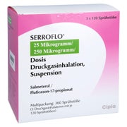 SERROFLO 25 µg/250 µg 3x120 Hub Dosieraerosol 3 St