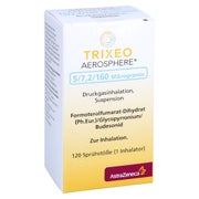 TRIXEO Aerosphere 5/7,2/160µg Druckgasinh.120ED 1 St