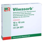 Vliwasorb Superabsorb.saugkomp.steril 10x10 Cm 10 St