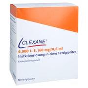 CLEXANE 6.000 I.E. 60mg/0,6ml ILO F.Sp.+Sich-Sys. 10 St
