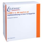 CLEXANE 6.000 I.E. 60mg/0,6ml ILO F.Sp.+Sich-Sys. 12 St