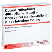 COTRIM-ratiopharm 400mg/5ml + 80mg/5ml K.H.Inf.-L. 5 St