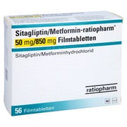 SITAGLIPTIN/Metformin-ratiopharm 50mg/850mg FTA 56 St