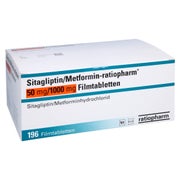 SITAGLIPTIN/Metformin-ratiopharm 50mg/1000mg FTA 196 St