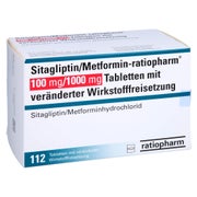 SITAGLIPTIN/Metformin-ratiopharm 100mg/1000mg TVW 112 St