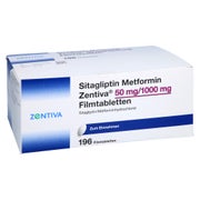 SITAGLIPTIN Metformin Zentiva 50 mg/1000 mg FTA 196 St
