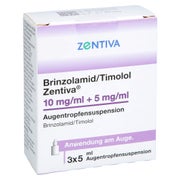 Brinzolamid/timolol Zentiva 10mg/ml+5mg/ml At-sus. 3X5 ml