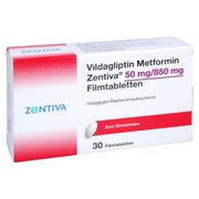 VILDAGLIPTIN Metformin Zentiva 50 mg/850 mg FTA 30 St