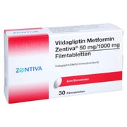 VILDAGLIPTIN Metformin Zentiva 50 mg/1000 mg FTA 30 St