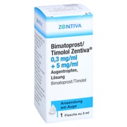 BIMATOPROST/Timolol Zentiva 0,3mg/ml + 5mg/ml ATR 1X3 ml