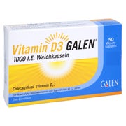 Vitamin D3 Galen 1000 I.E. Weichkapseln 50 St