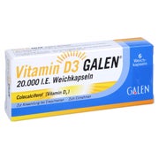 VITAMIN D3 GALEN 20.000 I.E. Weichkapseln 6 St
