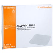 Allevyn Thin 10x10 Cm Dünne Wundauflage 5 St