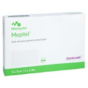 Mepitel Silikon Netzverband 5x7 Cm Steril 5 St