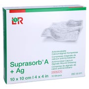 Suprasorb A+ag Antimik.cal.alginat Kompr.10x10 Cm 10 St