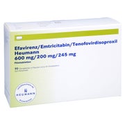 EFAVIRENZ/Emtricitabin/Tenofovird.Heum.600/200/245 3X30 St