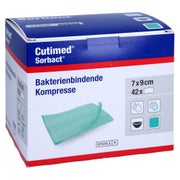 Cutimed Sorbact Kompressen 7x9 cm 42 St