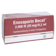 ENOXAPARIN Becat 2.000 I.E. 20mg/0,2ml Inj.-Lsg.FS 10 St