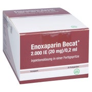 ENOXAPARIN Becat 2.000 I.E. 20mg/0,2ml Inj.-Lsg.FS 20 St