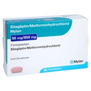 SITAGLIPTIN Metformin-HCl Mylan 50 mg/850 mg FTA 56 St