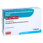 SITAGLIPTIN Metformin-HCl Mylan 50 mg/1000 mg FTA 56 St