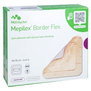 Mepilex Border Flex Schaumverb.haft.10x10 Cm 10 St