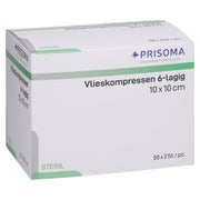 Vlieskompressen Steril 10x10 Cm 6fach 50X2 St