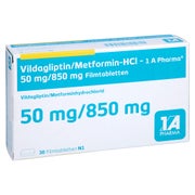 VILDAGLIPTIN/Metformin-HCl-1A Pharma 50/850mg FTA 30 St
